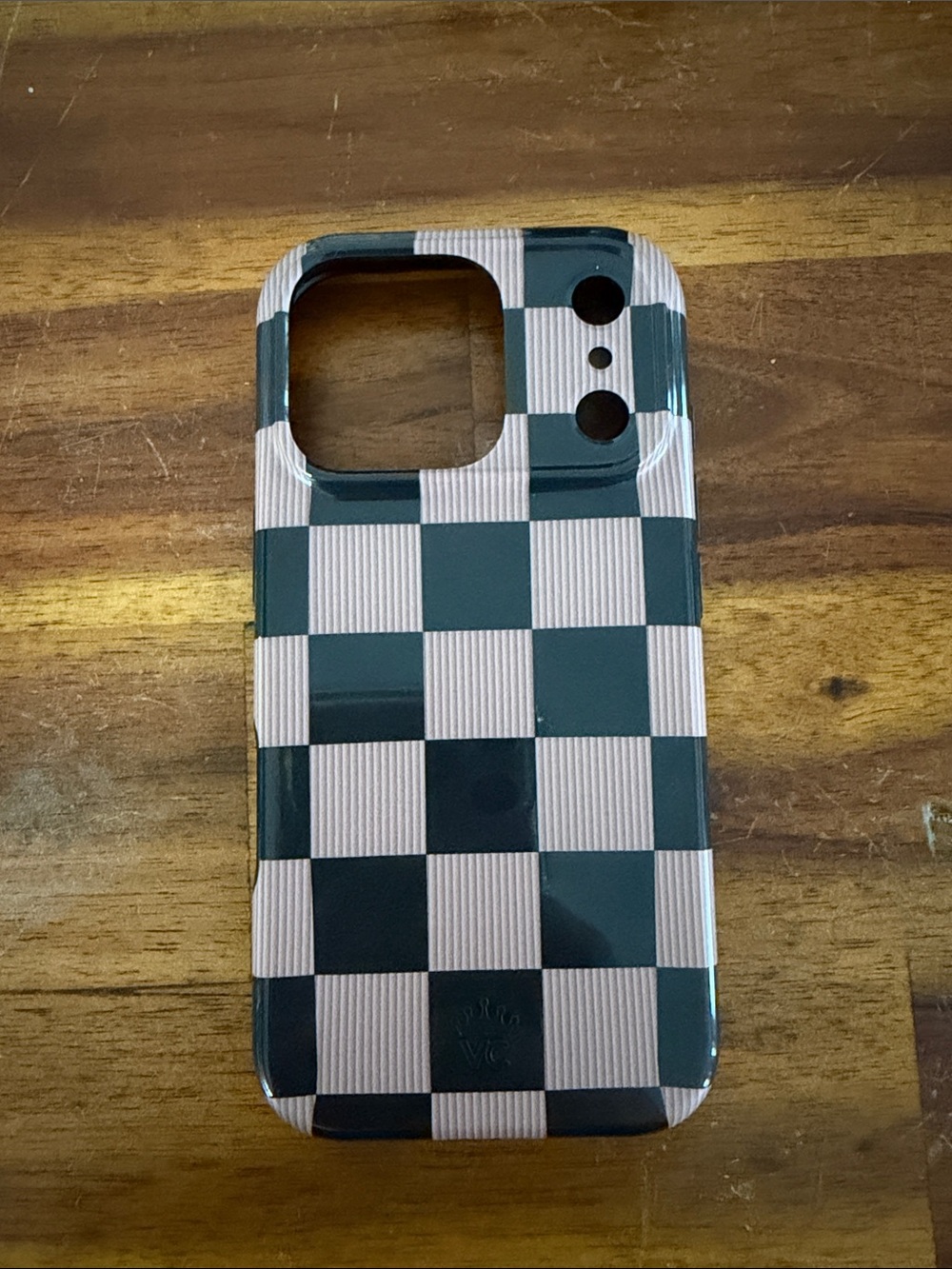 Velvet Caviar checkered phone case